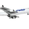 Boeing 747-400F Commercial Aircraft “Polar Air Cargo” White with Blue Tail “Interactive Series” 1/400 Diecast Model Airplane by GeminiJets