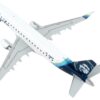 Embraer ERJ-175 Commercial Aircraft “Alaska Airlines” White with Blue Tail 1/400 Diecast Model Airplane by GeminiJets