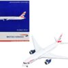 Boeing 787-8 Commercial Aircraft “British Airways” White with Tail Stripes 1/400 Diecast Model Airplane by GeminiJets