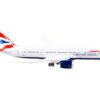 Boeing 787-8 Commercial Aircraft with Flaps Down “British Airways” White with Tail Stripes 1/400 Diecast Model Airplane by GeminiJets