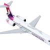 Boeing 717 Commercial Aircraft “Hawaiian Airlines” White with Pink and Purple Tail 1/400 Diecast Model Airplane by GeminiJets