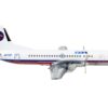 NAMC YS-11A Commercial Aircraft “Provincetown-Boston Airlines (PBA)” White with Red and Blue Stripes 1/400 Diecast Model Airplane by GeminiJets