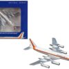 Convair CV-990 Commercial Aircraft “Modern Air” White with Orange and Black Stripes 1/400 Diecast Model Airplane by GeminiJets