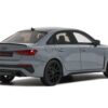 2022 Audi RS 3 Sedan Performance Edition Nargo Gray with Sunroof 1/18 Model Car by GT Spirit