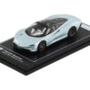 McLaren Speedtail Silver Metallic with Black Top “Hypercar League Collection” 1/64 Diecast Model Car by PosterCars