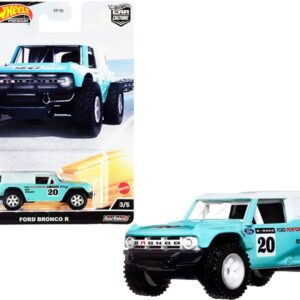 Ford Bronco R #20 Turquoise with White Top “American Scene” “Car Culture” Series Diecast Model Car by Hot Wheels