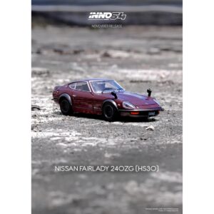 Nissan Fairlady 240ZG (HS30) RHD (Right Hand Drive) Maroon 1/64 Diecast Model Car by Inno Models