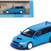 Mitsubishi Lancer Evolution IX Wagon RHD (Right Hand Drive) Blue 1/64 Diecast Model Car by Inno Models