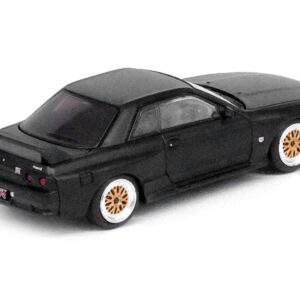 Nissan Skyline GT-R (R32) RHD (Right Hand Drive) Matt Black “The Diecast Company Special Edition” 1/64 Diecast Model Car by Inno Models