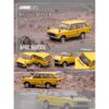 Land Rover “Classic” RHD (Right Hand Drive) Sanglow Yellow 1/64 Diecast Model Car by Inno Models