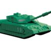 Skill 1 Model Kit Challenger Tank Green Snap Together Model by Airfix Quickbuild