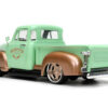 1953 Chevrolet 3100 Pickup Truck Light Green and Gold Metallic “Rusty’s Garage” with Extra Wheels “Just Trucks” Series 1/24 Diecast Model Car by Jada