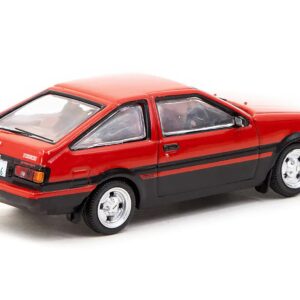 Toyota Sprinter Trueno (AE86) RHD (Right Hand Drive) Red and Black with Red Interior “J Collection” Series 1/64 Diecast Model by Tarmac Works