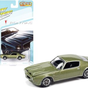 1972 Pontiac Firebird Formula Springfield Green Metallic “Classic Gold Collection” Series Limited Edition to 9454 pieces Worldwide 1/64 Diecast Model Car by Johnny Lightning