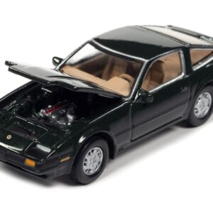 1984 Nissan 300ZX Dark Green with Black Stripes “Classic Gold Collection” Series Limited Edition to 12480 pieces Worldwide 1/64 Diecast Model Car by Johnny Lightning