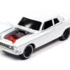 1962 Plymouth Savoy Max Wedge Alpine White “Classic Gold Collection” Series Limited Edition to 11880 pieces Worldwide 1/64 Diecast Model Car by Johnny Lightning