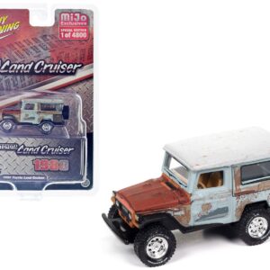 1980 Toyota Land Cruiser Gray and Red Primer (Weathered) Limited Edition to 4800 pieces Worldwide 1/64 Diecast Model Car by Johnny Lightning