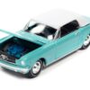 1965 Ford Mustang Light Blue with White Top James Bond 007 “Thunderball” (1965) Movie “Pop Culture” 2022 Release 3 1/64 Diecast Model Car by Johnny Lightning