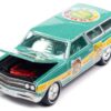 1965 Chevrolet 2-Door Station Wagon Turquoise Metallic “The Game of Life” “Pop Culture” 2022 Release 4 1/64 Diecast Model Car by Johnny Lightning