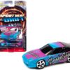 1990 Nissan 240SX Custom Bright Cyan Blue with Magenta Flames “Smoke Show” “Import Hear Drift” Series Limited Edition to 8154 pieces Worldwide 1/64 Diecast Model Car by Johnny Lightning