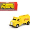 1947 Coca Cola Delivery Bottle Truck Yellow 1/87 Diecast Model by Motorcity Classics