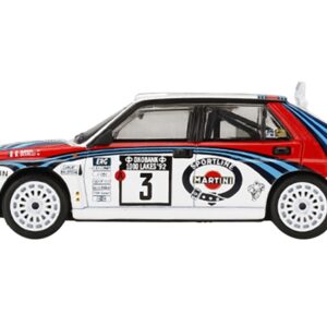 Lancia Delta HF Integrale Evoluzione #3 Didier Auriol – Bernard Occelli Winner “Rally 1000 Lakes” (1992) 1/64 Diecast Model Car by True Scale Miniatures