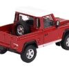 Land Rover Defender 90 Pickup Truck Masai Red Limited Edition to 1800 pieces Worldwide 1/64 Diecast Model Car by True Scale Miniatures