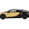 Bugatti Chiron Super Sport Gold Metallic and Black Limited Edition to 3000 pieces Worldwide 1/64 Diecast Model Car by True Scale Miniatures