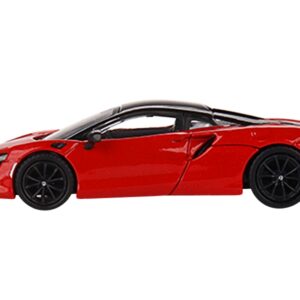 McLaren Artura Vermillion Red with Black Top Limited Edition to 2400 pieces Worldwide 1/64 Diecast Model Car by True Scale Miniatures