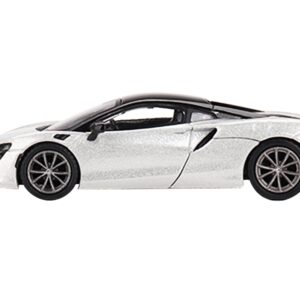 McLaren Artura Ice Silver Metallic with Black Top Limited Edition to 2040 pieces Worldwide 1/64 Diecast Model Car by True Scale Miniatures