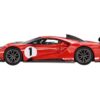 Ford GT MK II #1 Rosso Alpha Red with White Stripes Limited Edition to 2760 pieces Worldwide 1/64 Diecast Model Car by True Scale Miniatures