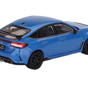 2023 Honda Civic Type R Boost Blue Pearl Limited Edition to 2400 pieces Worldwide 1/64 Diecast Model Car by True Scale Miniatures