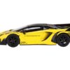 Lamborghini Aventador GT EVO Yellow and Black “LB-Silhouette Works” Limited Edition to 5400 pieces Worldwide 1/64 Diecast Model Car by True Scale Miniatures