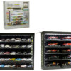 Showcase Wall Mount 5 Tier Display Case with Black Back Panel “Mijo Exclusives” for 1/64-1/43 Scale Models