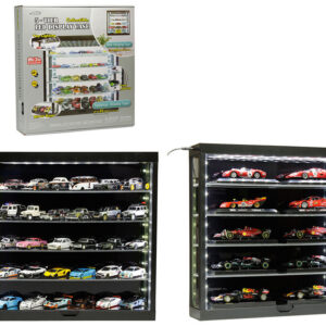 Showcase Wall Mount 5 Tier Display Case with Black Back Panel “Mijo Exclusives” for 1/64-1/43 Scale Models