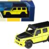 Mercedes AMG G63 Liberty Walk Wagon Bright Yellow with Black Hood and Top 1/64 Diecast Model Car by Paragon