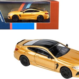 BMW M8 Coupe Ceylon Gold Metallic with Black Top 1/64 Diecast Model Car by Paragon