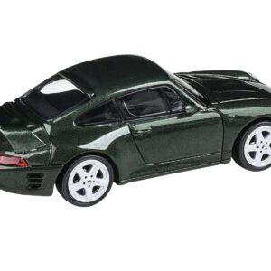 RUF CTR2 Forest Green Metallic 1/64 Diecast Model Car by Paragon Models