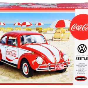 Skill 3 Snap Model Kit Volkswagen Beetle “Coca-Cola” 1/25 Scale Model by Polar Lights