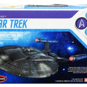 Skill 2 Snap Model Kit Enterprise NX-01 Starship “Star Trek: Enterprise” (2001-2005) TV Series 1/1000 Scale Model by Polar Lights