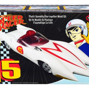 Skill 2 Model Kit Speed Racer Mach 5 1/25 Scale Model by Polar Lights