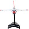 Lockheed Martin F-16 Fighting Falcon Fighter Aircraft “Thunderbirds” United States Air Force 1/126 Diecast Model Airplane by Postage Stamp