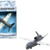 Northrop Grumman RQ-4 Global Hawk Military Drone “United States Navy” Gray and White Diecast Model Airplane by Daron