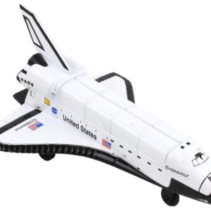 NASA “Endeavour” Space Shuttle White “United States” with Runway Section Diecast Model Airplane by Runway24