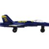 McDonnell Douglas F/A-18A Hornet Fighter Aircraft Blue “United States Navy Blue Angels #2” with Runway 24 Sign Diecast Model Airplane by Runway24