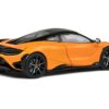 2020 McLaren 765 LT Papaya Spark Orange Metallic and Black 1/43 Diecast Model Car by Solido