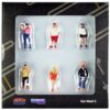 “Car Meet 1” 6 Piece Diecast Figure Set for 1/64 Scale Models by Tarmac Works & American Diorama