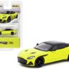 Aston Martin DBS Superleggera Yellow Metallic with Black Top “Global64” Series 1/64 Diecast Model Car by Tarmac Works