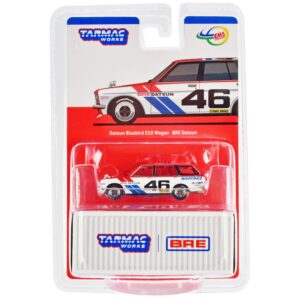 Datsun Bluebird 510 Wagon #46 Red and White “BRE (Brock Racing Enterprises)” “Global64” Series 1/64 Diecast Model Car by Tarmac Works