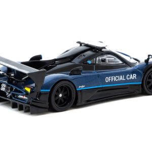 Pagani Zonda Revolucion Blue Metallic and Black “Official Car Suzuka 10 Hours” (2019) “Global64” Series 1/64 Diecast Model Car by Tarmac Works